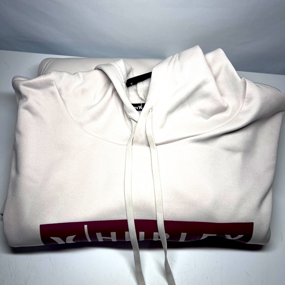 Hurley Bootcamp Pullover Hoodie Logo Drawstring Bone Large - Picture 4 of 4